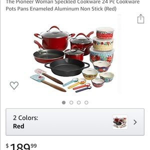 Pioneer woman cookware set 24pc